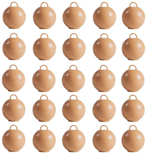 Nude Round Bubble Balloon Weight 75g - Pack of 25