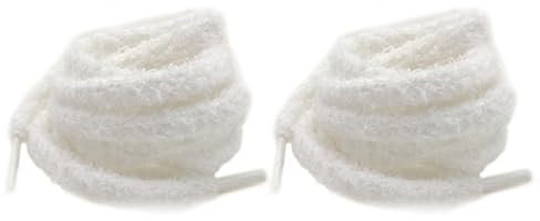 AJUNLKVDR Lot de 1 Paires de Lacet Peluche Lacet Fluffy - 120 cm Ronds,Épais,Lacets de Sport,Lacets de Campus - Élastiques Universels,Doux de Rechange,Taille Unique