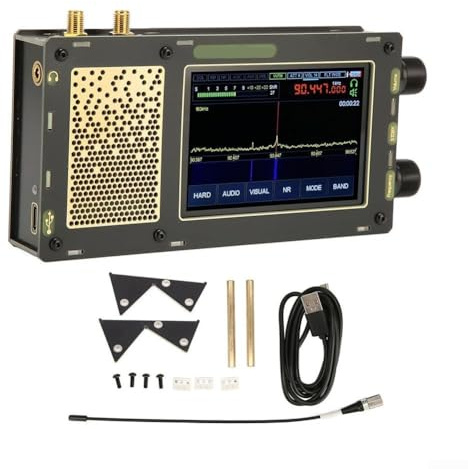 Portable D-SP Radio Receiver, D-SP Receiver Shortwave Radio, 50KHz-2GHz For D-SP Receiver 1.1d Receiver Registered, Dual Antenna Input