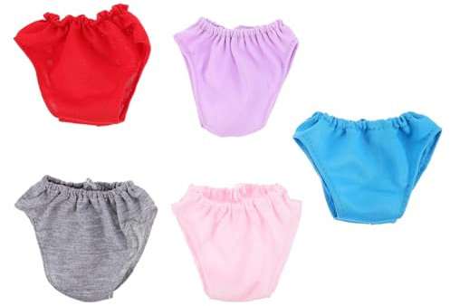 Warmhm 5Stücke Puppenunterwäsche Für Spielzeugpuppen Puppenkleidung Helllila Und Puppenzubehör Für Kreative Spielstunden