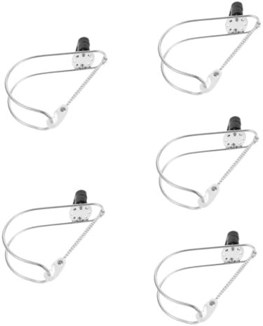 UPKOCH 5 Piezas Soporte de de Vida Salvavidas Piscina Herradura Flotante Llave Soporte de aro Salvavidas para yate sostenedor del aro Marino Acero Inoxidable Silver
