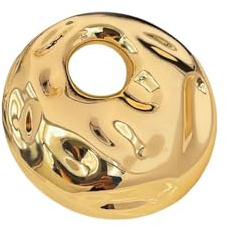 Broche Géométrique Vintage Or/Argent Épinglette Cravate Minimaliste Pour Femme Et Homme Bijou Épais Disque Irrégulier Creux Accessoire Élégant Pour Costume Chapeau Sac Cérémonie Style Rétro