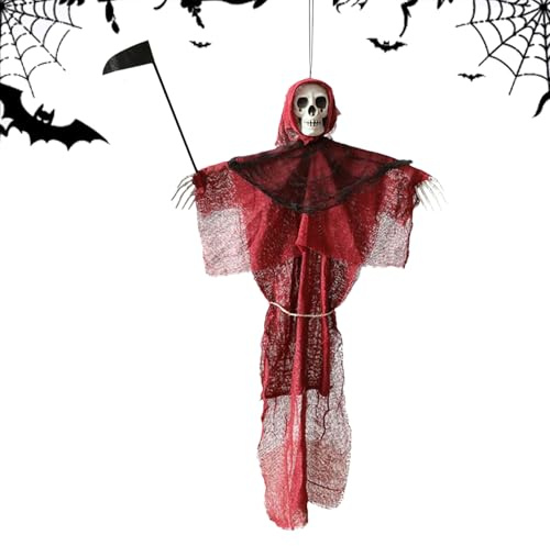 Décoration fantôme Halloween - Pour arbre d'Halloween, travaux manuels de faux effrayant pour véranda, fenêtre, jardin, maison hantée, fête, salle à manger