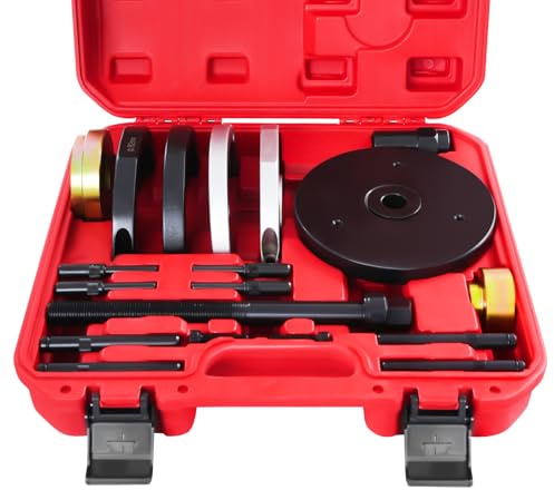 YIEMJS Set di attrezzi per cuscinetti delle ruote, 82 mm, estrattore per mozzi delle ruote, in acciaio al carbonio ad alto tenore di carbonio, strumento di montaggio e smontaggio per cuscinetti delle