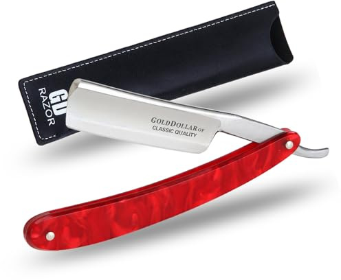 Straight edge razor men without stabilizer barber straight razor with acrylic handle shaving safety razor