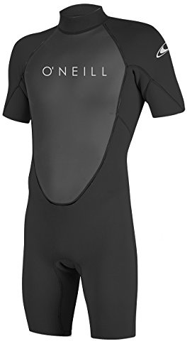 O'Neill Men's Reactor-2 2mm Back Zip Short Sleeve Spring Wetsuit, Black/Black, 3XL