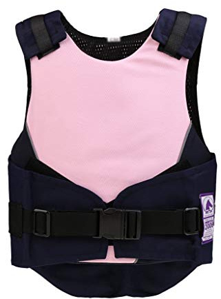Inzopo Equestrian Vest Protector for Men Women Child Kids, Safety EVA Padded Horse Riding Vests Body Protective Gear - Adjustable Buckle Pink M