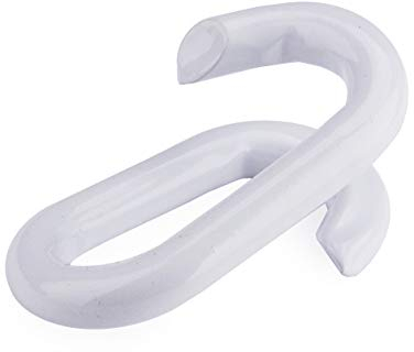 4 STÜCK Stahl Notglieder Weiss KETTENGLIEDER Notglieder aus Stahl VERBINDUNGSGLIED Weiss FÜR 6 MM STAHLKETTE Absperrkette