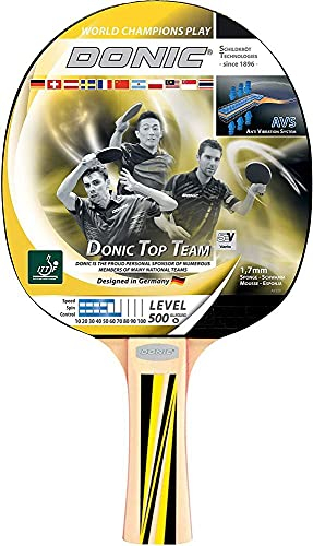 Sport2000 Donic-Schildkröt TOP Teams 500 Tischtennisschläger VPE 6 Stück gelb schwarz