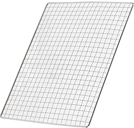 Tapis de barbecue en fil de fer pour barbecue Grilles de cuisson en plein air Utilisation multifonctionnelle Tapis en maille en acier inoxydable Facile à nettoyer pour la maison, la cuisine