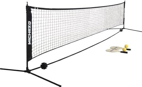 Michezo Pickleball Set - Draagbaar - Inclusief Rackets en Bal - Verstelbaar op 3 meter en 4.20 meter
