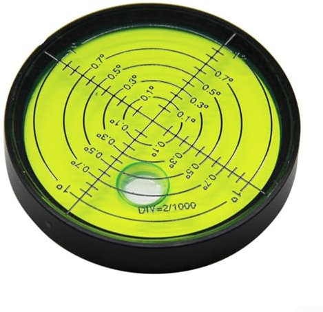 PETSTIBLE 1 x horizontale Metallblase, hochpräzise, runde Wasserwaage, 60 x 10 mm (B)