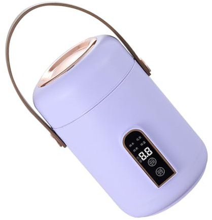 BTSEURY Portable Electric Stewpot,Multifunction Efficient Heating Mini Rice Cooker for Soup Porridge for Home Kitchen Office ()