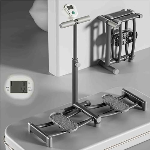 BXYWMDGB Ejercitador De Piernas 2 En 1, Extensor De Piernas con Contador, Máquina De Esquí, Entrenador Muscular del Suelo Pélvico, Máquina Cardiovascular Escalonada,001