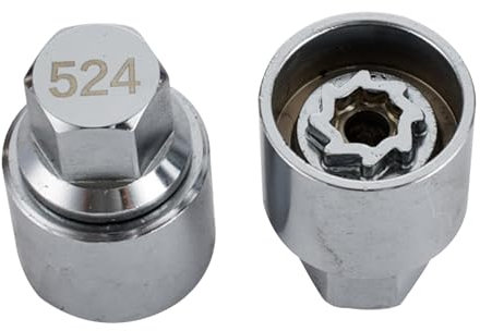 chiave antifurto per dadi di bloccaggio auto 524 o D di ricambio per Security Master, per chiave a bussola VW