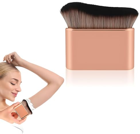 WHYCNJL 1 Pezzo Pennello per Fondotinta,Spazzola Abbronzante, Kabuki Brush,Spazzola per trucco per il Corpo, Foundation Brush per corpo e gambe Pennello Abbronzante