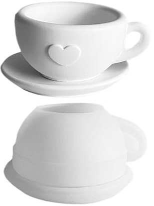 FVPKYUR Stampo per candela da tè, in silicone, per candele, in silicone, con piattino, in silicone, per