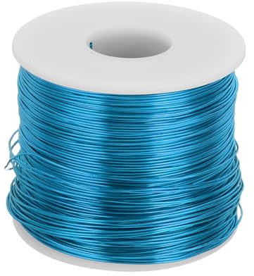 MECCANIXITY 20 Gauge Anodized Aluminum Craft Wire Bendable Bonsai Training Wire 771 Feet 0.8mm for Sculpting Crafts Wreath Floral Beading Jewelry Making, Blue