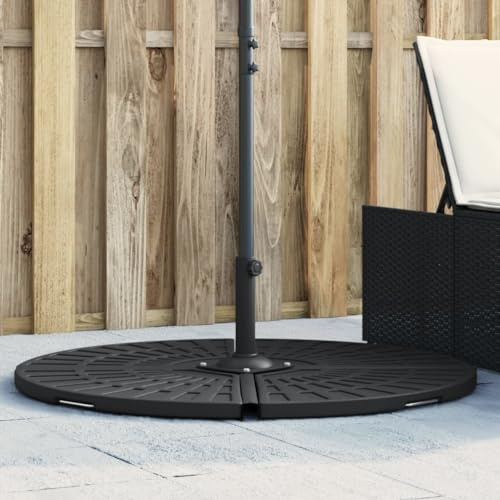 Poids pour pied de parasol avec poignée, 14 kg, poids de parasol stable en béton PE pour jardin, terrasse et utilisation en extérieur