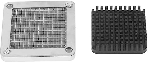 Eujgoov Pommes Frites Skärverktyg Blad Köksmaterial Skär Potatismaskin Rostfritt Stål Ersättning Kommersiell Hackare Grönsaksskärare Fruktskärare Utbytbar, Aluminiumlegering (6 mm)