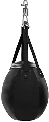 Aoneky Sac de Frappe Boxe Rond 120x58cm avec Sangle et Pivot Charge Max 50KG - Poire de Vitesse pour Boxe, Fitness, MMA, Arts-Martiaux (Non Rempli) (120)
