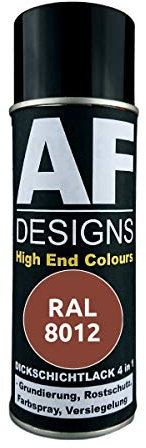 Peinture en spray 4 en 1 RAL 8012 - Marron rouge