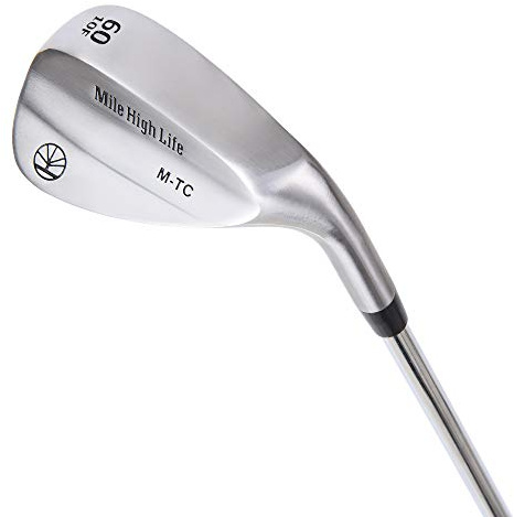 Mile High Life | Smidda wedgeklubbset för golf | Golf Gap Wedge set för nybörjare | Beröm Wedge golfklubbor för män och kvinnor (silver-60 grader)