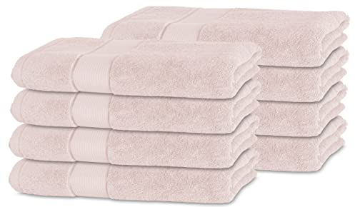 BANANALU 8er Set Handtücher 100% Baumwolle 50x100 Qualität 450g/m2, Rose, Primrose Pink 12-2904