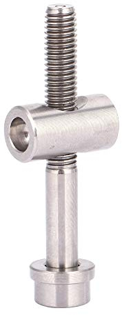 BuyWeek Cykel sadelstolpe bult skruv, titanlegering cykel sadelstolpe fast bult runt huvud skruv ersättningstillbehör (M5 x 40 mm-Titan)