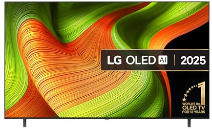 LG OLED77B56LA 77-Inch OLED AI 4K UHD Smart TV, (α8 AI Processor, Dolby Atmos, Freeview Play and Amazon Alexa, 120Hz) [Model 2025]