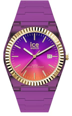ICE-WATCH - Ice Power PW1 Sunset Violet Night pink - Lila Damenuhr mit Silikonarmband - 024761 (Small)