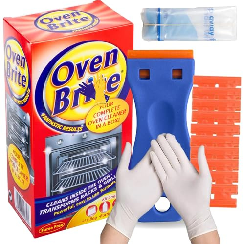 Oven Cleaner Kit 500ml – Heavy Duty Degreaser for Ovens, Oven Rack, BBQ | Grill Cleaner with Gloves, Eclipse Ventures Scraper & Cleaning Bag | Kitchen Degreaser, Grease Remover, Method Cleaner