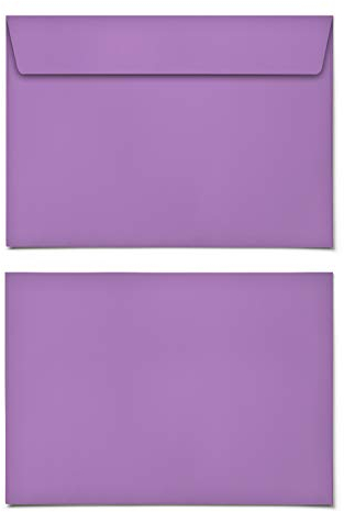 (30 x) Briefumschläge DIN-C6 - Lila Briefumschlag Kuvert Briefkuvert Umschlag