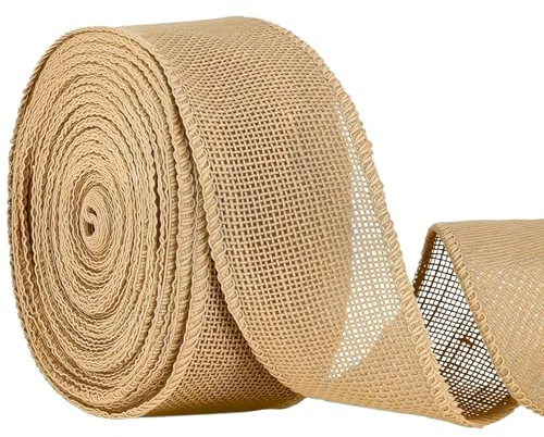 Nastro decorativo vintage in lino naturale,nastro decorativo per fiocchi, nastro per il fai da te per ghirlande
