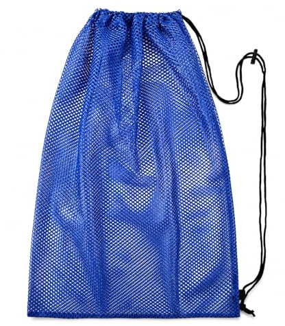 QhgPnt Drawstring Mesh Sports Bag, Cricket Ball Bag, Mesh Drawstring Bag, Rugby Ball Bag for Swimming Beach Diving Travel Gym, Mesh Bag Mesh Bag Football Carrying Containers