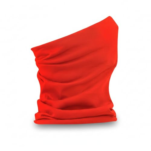 Rocking Party Adults Balaclava Snood Neck Tube Plain Paisley Scarf Travel Cover (Red)