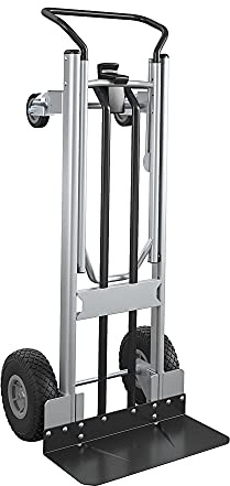 Cosco 12204ASB1E 2-in-1 Hybrid Handtruck, Commercial Use, Silver