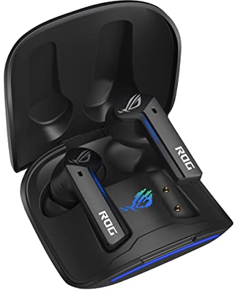 ASUS ROG Cetra True Wireless Gaming Earbuds, Low-Latency Bluetooth Earbuds, Active Noise Cancelation, 27-Hour Battery Life, IPX4 Water Resistance, Headphone with Wireless Charging,Black
