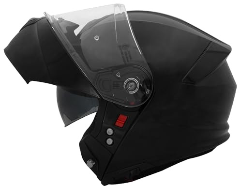 Zorax Safari Double Visor Full Face Motorcycle Helmet | Black XXL (63-64cm) Motorbike Helmet ECE 2206 Approved