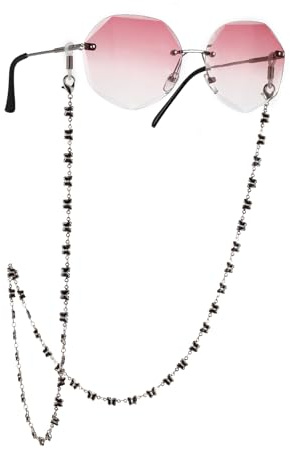 kkjoy Cadena para Gafas de Mariposa Correa de Acero Inoxidable Correa para Gafas de Sol Cordones de Cadena de Retención para Gafas para Mujeres Niñas