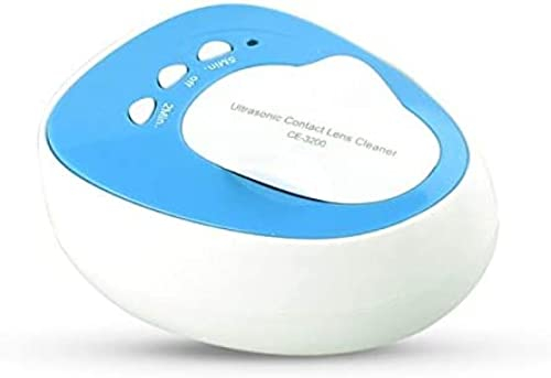 Pulitore ad ultrasuoni per Lenti a Contatto Portatile 46Khz, pulitore ad ultrasuoni per Lenti a Contatto Adatto allo smaltimento Lenti morbide e rigide, Verde
