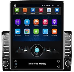 Vuzmode Radio de coche Android 2 Din, reproductor de vídeo Multimedia GPS, autorradio Universal 2Din de 9,7 pulgadas, for Tesla, Radio Android con pantalla Vertical Sistema multimedia para vehículos(W