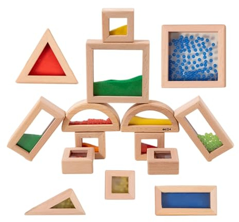 Generisch Vorschul-Baukasten – Fünfzehn Aktivitäten Zur Geistigen Entwicklung Aus Naturholz, Architekturformen, Kindergarten-Werkzeug, Tragbares Flugzeug-Reisespiel | Ideen Un