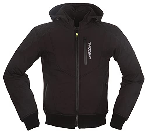 Modeka Clarke wasserdichte Motorrad Textiljacke, schwarz, L