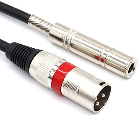 SiYear 6.35 mm 1/4 Female to XLR Male Adapter Cable,Quarter inch TS/TRS to XLR 3 Pin Interconnect Cable (5Feet-1.5M)