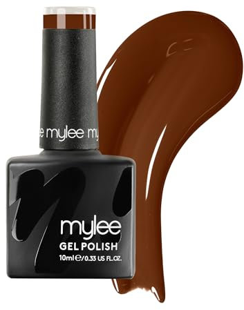 Mylee Gel Nail Polish 10ml [Brown Sugar] UV/LED Soak-Off Nail Art Manicure Pedicure for Professional, Salon & Home Use [Autumn/Winter 2022] - Long Lasting & Easy to Apply