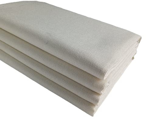 TinaKim Chair Upholstery Fabric Faux Linen Material for Sofa Couch Seat Cover Replace (Cream 2, 6 Yard)