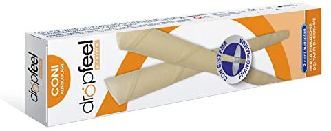 Coni Orecchie Cerume per Pulizia Orecchie con Cera d'Api - Rimozione tappi di cerume - Candele Auricolari per Pulizia Orecchie - 2 pezzi - Made in Italy