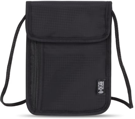 Moorle Brustbeutel Brusttasche Mit RFID-Schutz, Unisex Reisegeldbeutel Diebstahlsicher Kleine, Passport Tasche Für Reisen, Weicher Kleine Umhängetasche Brustbeutel Kinder Jungen Mädchen Damen Herren