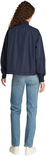 Tommy Hilfiger Damen Bomberjacke Casual Nylon Dünn, Blau (Dark Night Navy), L